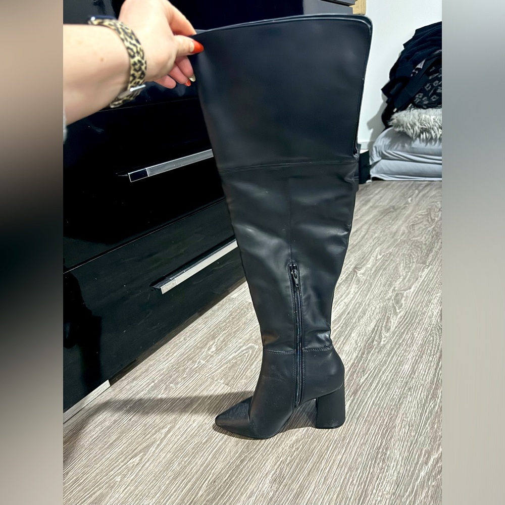 Charles David Over the Knee Black Boot